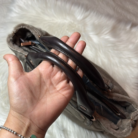 Celine Shearling Boogie Bag Taupe - Picture 4 of 17